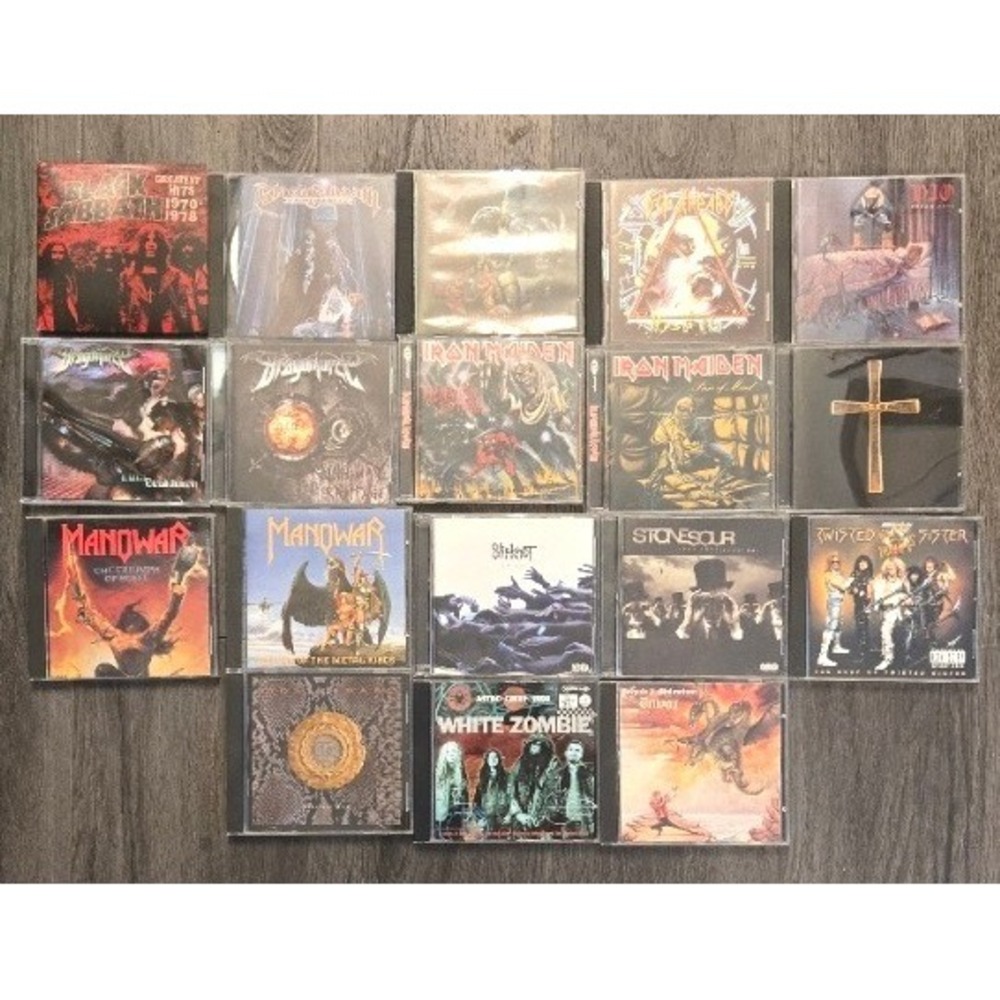 Vintage Heavy Metal CD Lot of 18 - Iron Maiden Black Sabbath DragonForce Dio